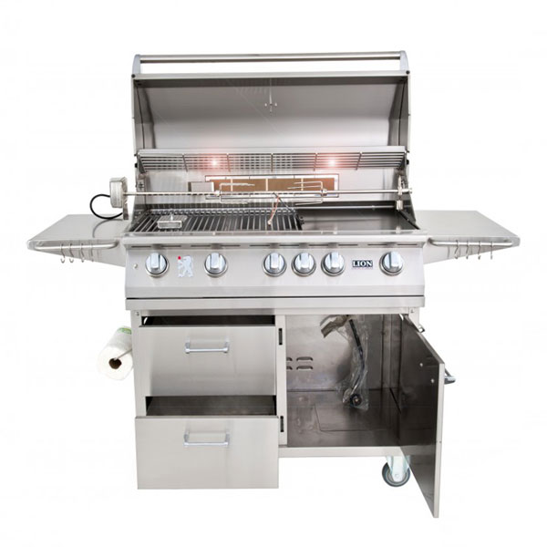 Lion L90000 Grill Cart Completely Open