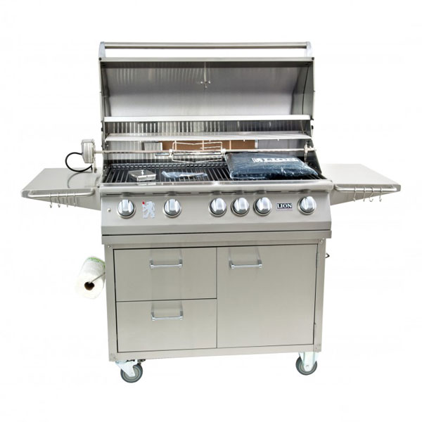 Lion L90000 Grill Cart Open View