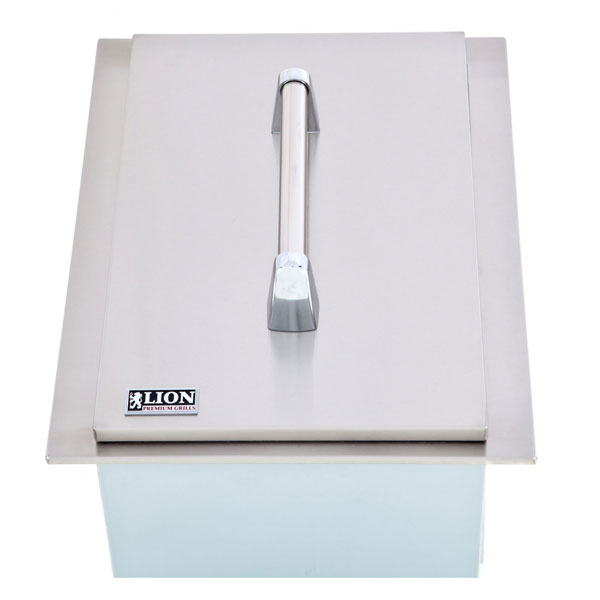 Lion Stainless Steel Drop-In Ice Chest - Fully insulated w/Condiment Tray - L5312 - BackyardPatioOasis