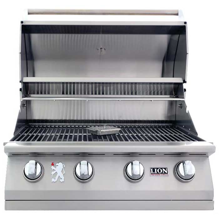 Lion L60000 32-Inch 4-Burner Built-In Grill - BackyardPatioOasis