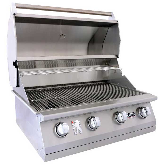 Lion L60000 32-Inch 4-Burner Built-In Grill - BackyardPatioOasis