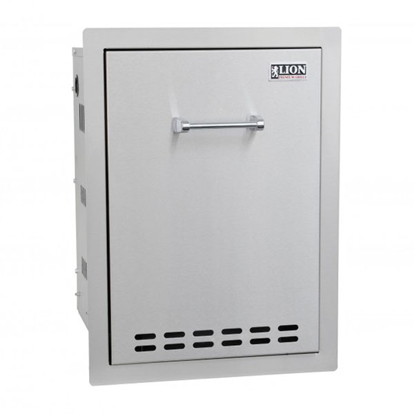 Lion 16-Inch Roll-Out Propane Tank Storage Drawer - L55628 - BackyardPatioOasis