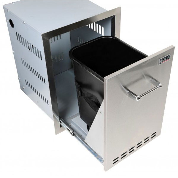 Lion 16-Inch Roll-Out Propane Tank Storage Drawer - L55628 - BackyardPatioOasis