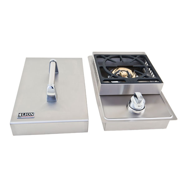Lion Single Drop-In Side Burner Complete