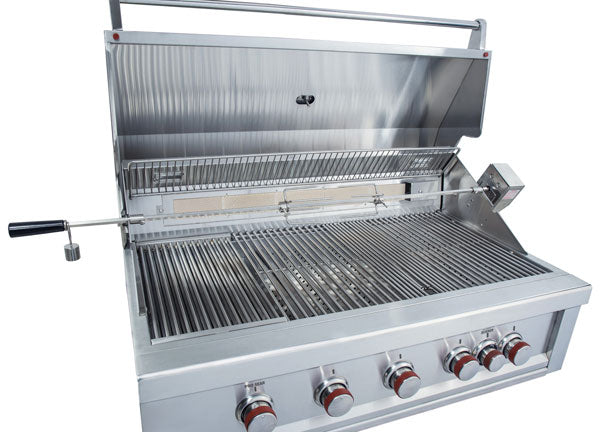 Sunstone Ruby 42" Pro-Sear 5 Burner Infrared Gas Grills - BackyardPatioOasis