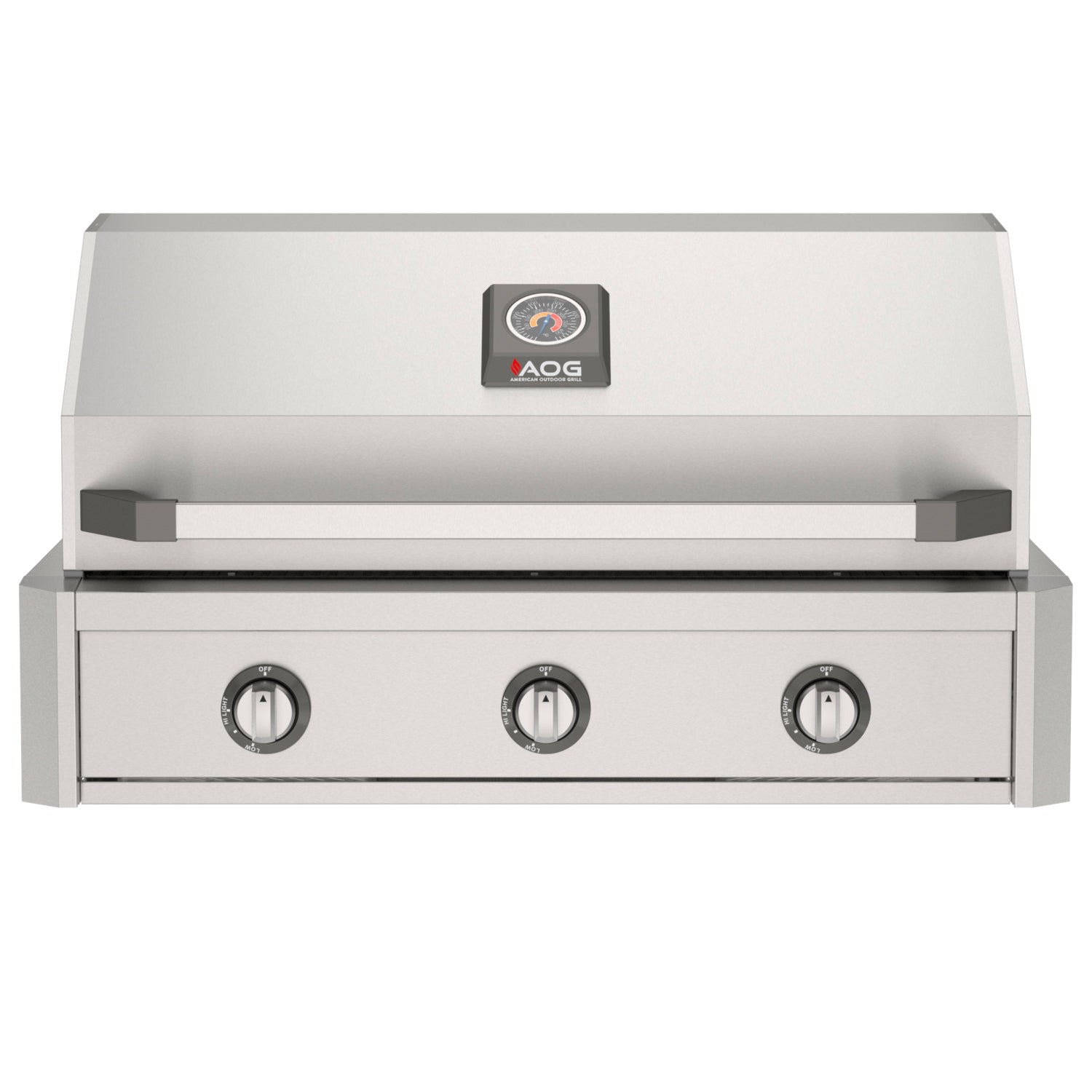 AOG 36" T-Series built-in gas grill - stainless steel Control Panel