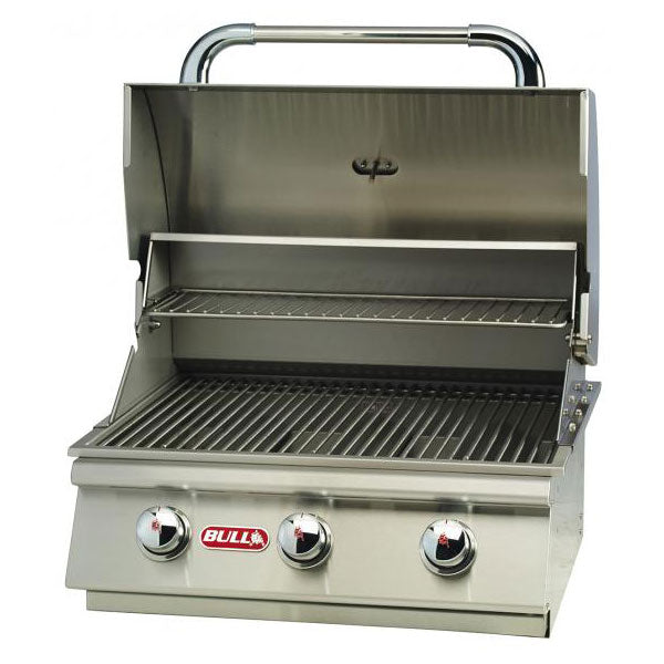 Bull Steer Premium Stainless Steel 3 Burner Gas Grill - 45,000 BTUs - BackyardPatioOasis