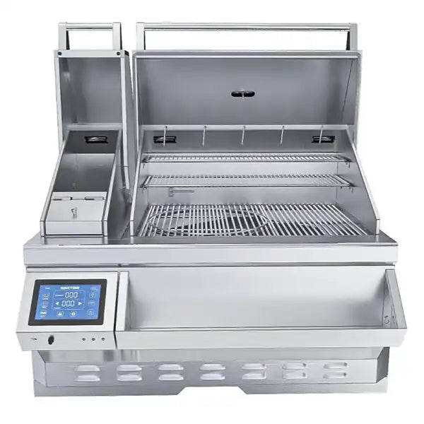 Sunstone 40-Inch Electric Pellet Grill w/Cold Smoker - Open View