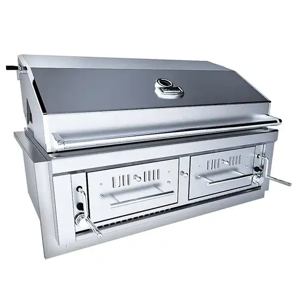 Sunstone Series 42" Gas Hybrid Dual Zone Charcoal/Wood Burning Grill - BackyardPatioOasis