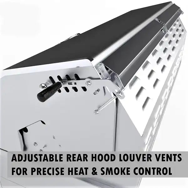 Sunstone Series 42" Gas Hybrid Dual Zone Charcoal/Wood Burning Grill - BackyardPatioOasis