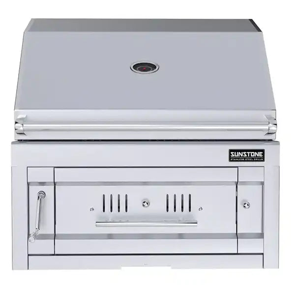 Sunstone 28-Inch Single Zone Stainless Steel Charcoal Grill