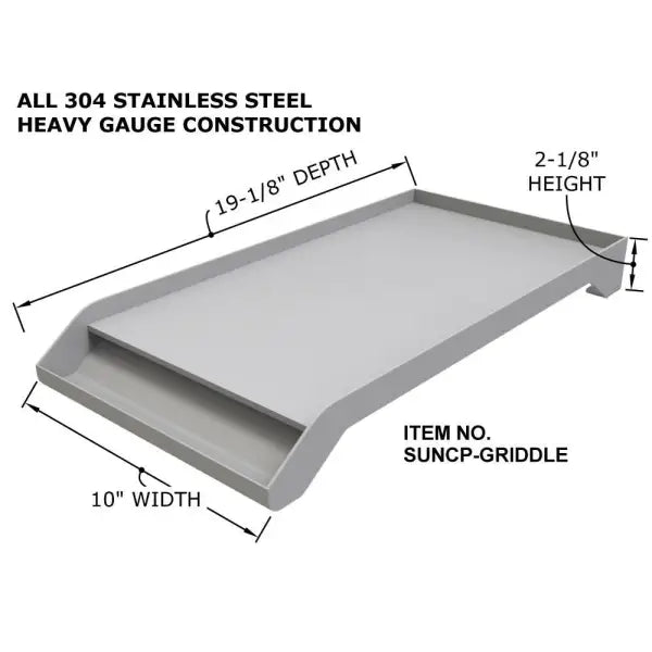 Sunstone Solid Steel Powder Coated Griddle – SUNCP-GRIDDLE - BackyardPatioOasis