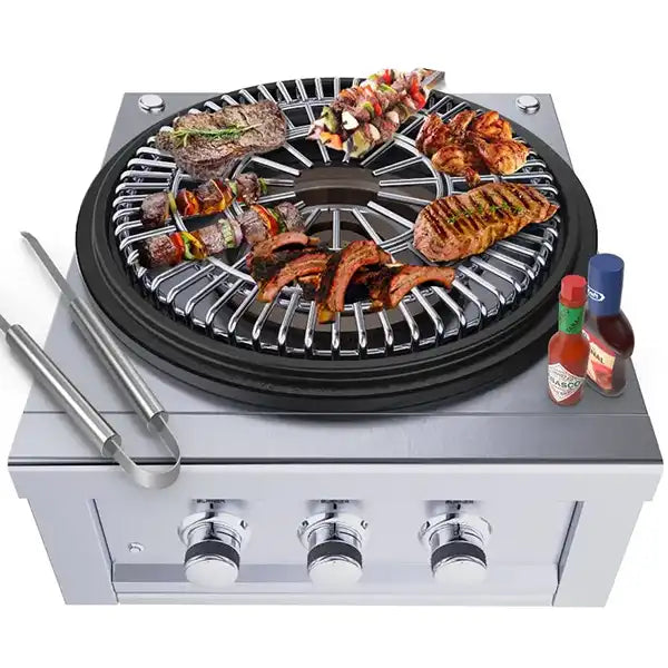 Sunstone 24” Power Cirque Flat-Top Griller - Food Scene2