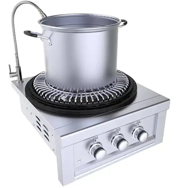 Mount Optional Cold Water Faucet for Ease Stock-Pot Filling
