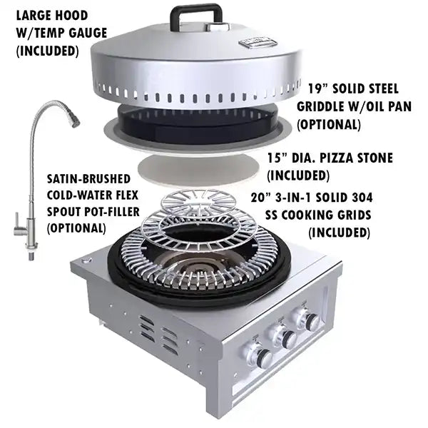 Sunstone Complete 24-Inch Power Cirque Exploded View