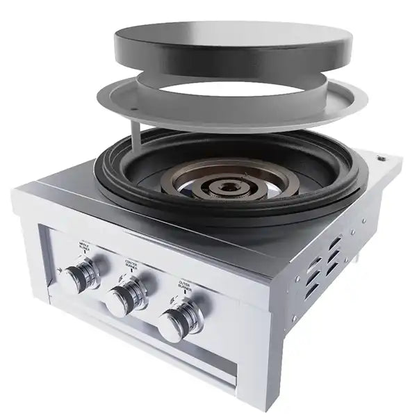 Sunstone 24” Power Cirque Solid Steel Griddle - Exploded Burner View