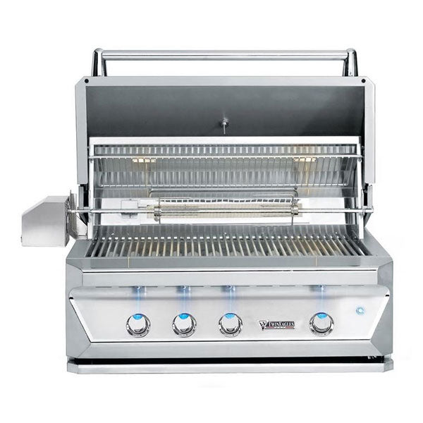 Twin Eagles 54" Built-In BBQ Grill Open View
