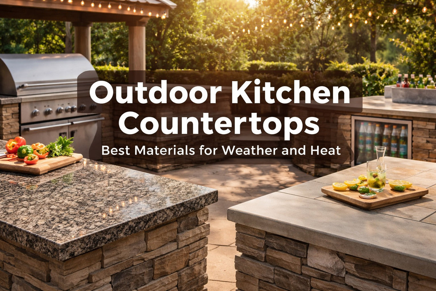 Choosing the right countertop for an outdoor kitchen