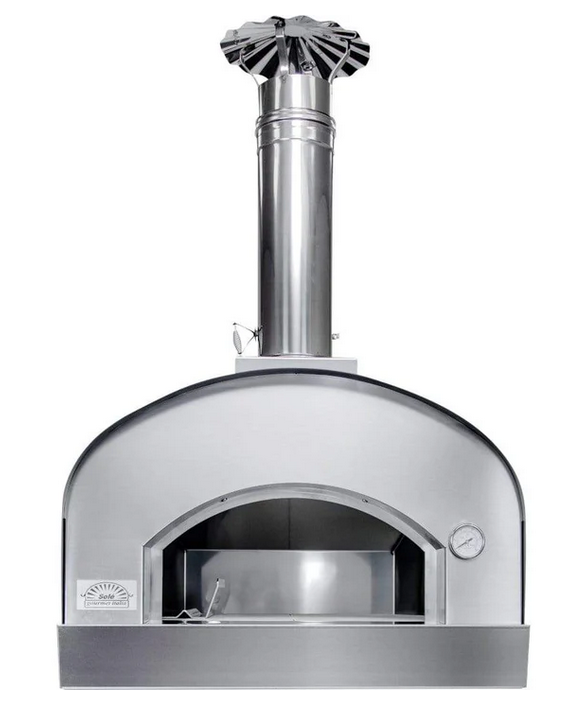Solé XLarge WoodFire LUIGI Pizza Oven, 24“x32“ with Rubber Feet- SOITALIA2432RF - BackyardPatioOasis