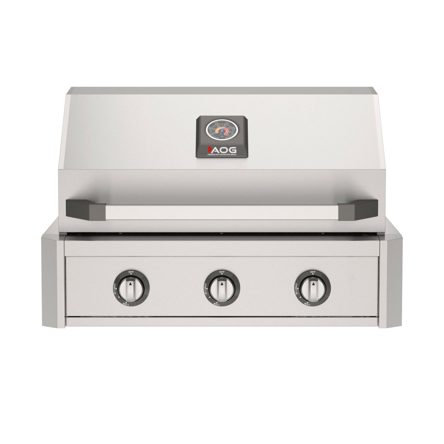 AOG 30" T-Series built-in gas grill - Stainless steel Control panel