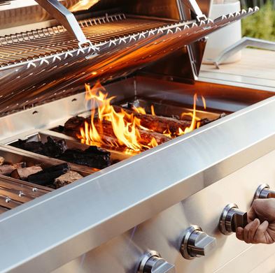 Encore 36" Hybrid Grill-Charcoal View