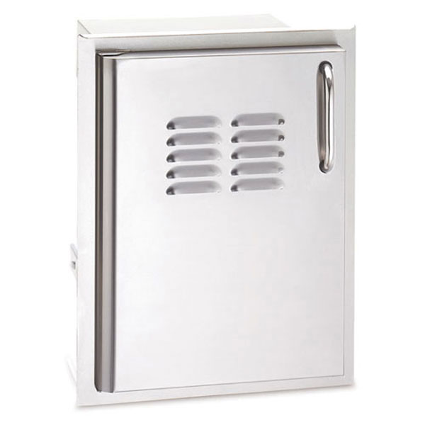 AOG 14" Vertical Single Access Door W/Tank Tray & Louvers - BackyardPatioOasis