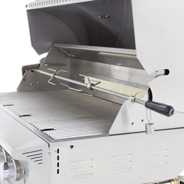 Blaze Professional 44-Inch 4-Burner Grill Cart With Rear Infrared Burner - BackyardPatioOasis