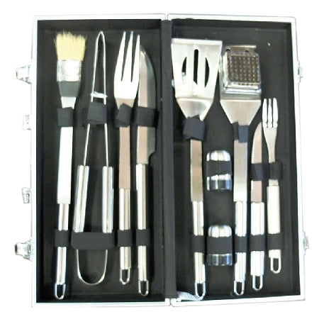Sunstone 10 Piece Stainless Steel BBQ Tool Set