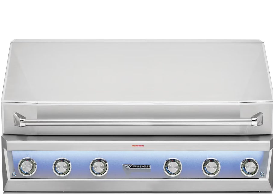 Twin Eagles 54" Built-In BBQ Grill w/Sear & Rotisserie Burners -  TEBQ54RS-C - BackyardPatioOasis