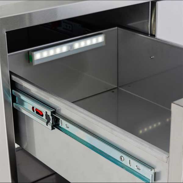 Blaze 32" Access Door & Double Drawer Combo - BLZ-DDC-R-LTSC - BackyardPatioOasis