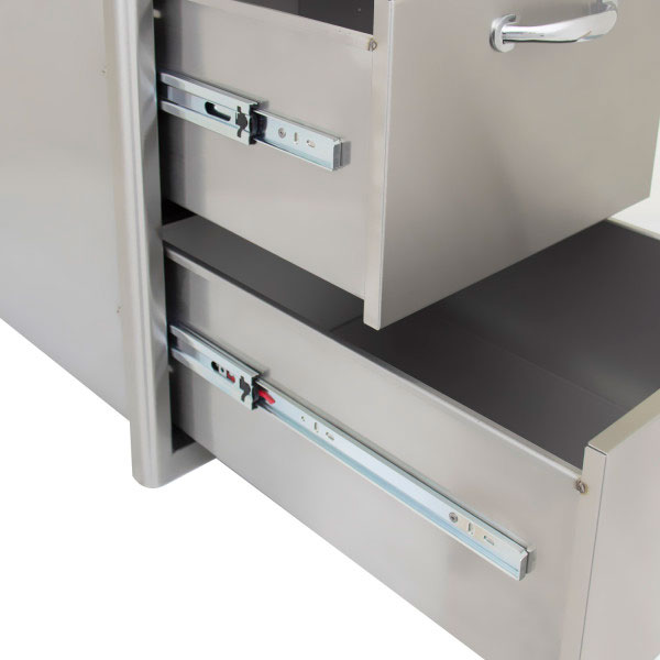 Blaze 32" Access Door & Double Drawer Combo - BLZ-DDC-R-LTSC - BackyardPatioOasis