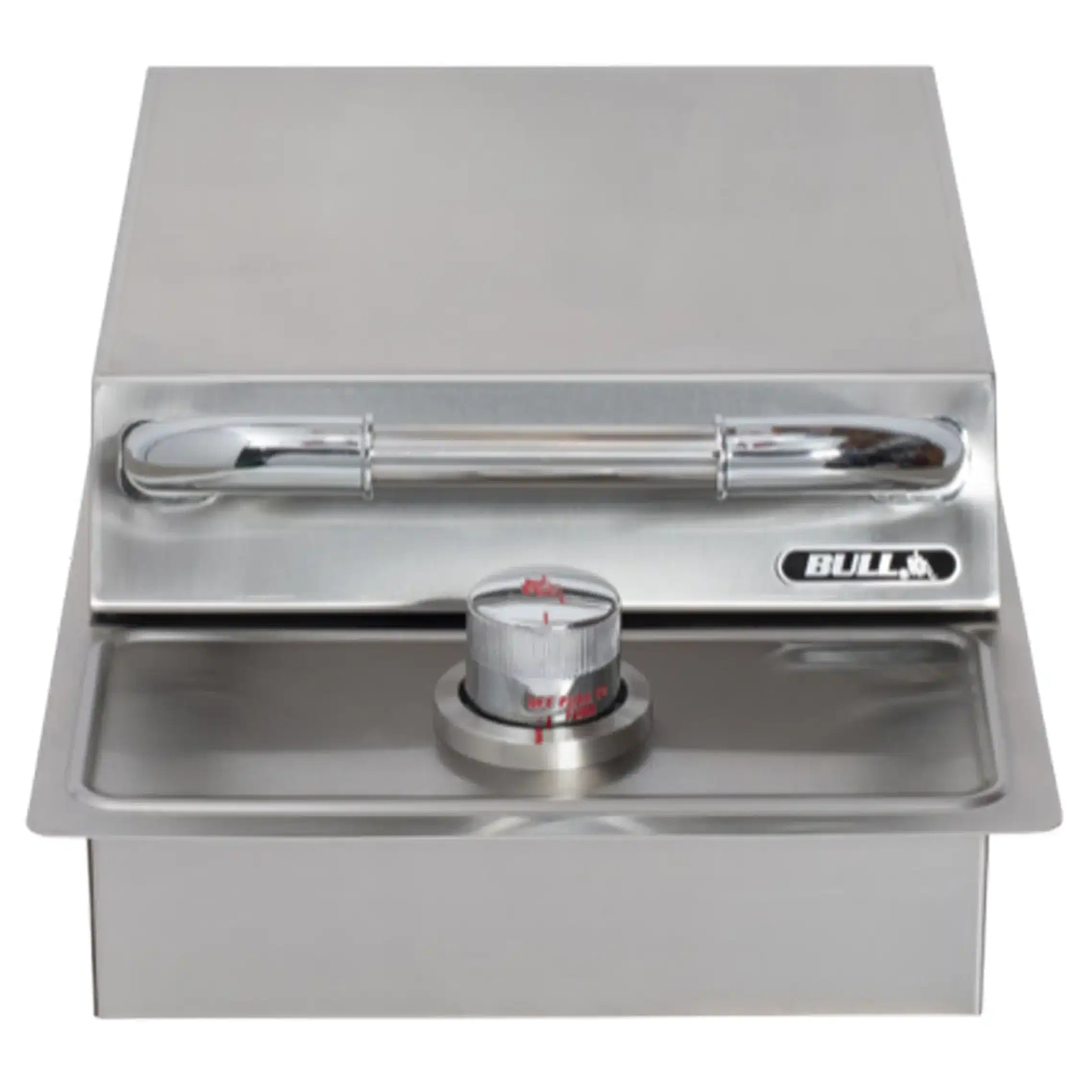 Bull Single Side Burner - Front View with cover