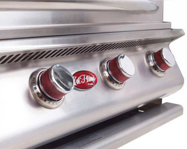 Cal Flame 40-Inch G-Series 5-Burner Built-In Gas Grill Burner Knobs