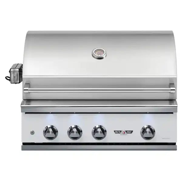 Delta Heat 32" Gas Grill with White Control Panel & Rotisserie