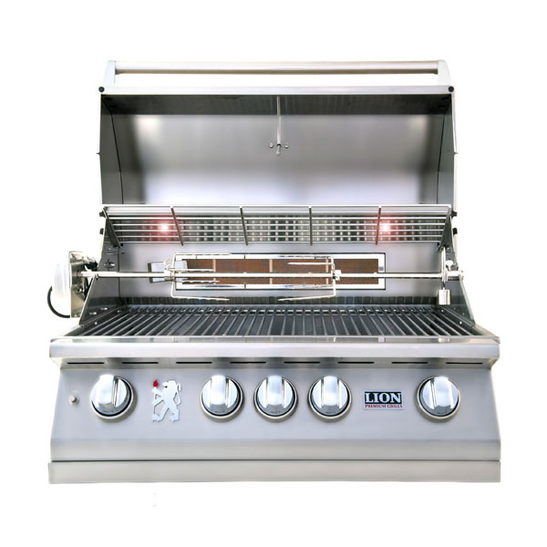 Lion L75000 32-Inch 4-Burner Built-In Grill - BackyardPatioOasis