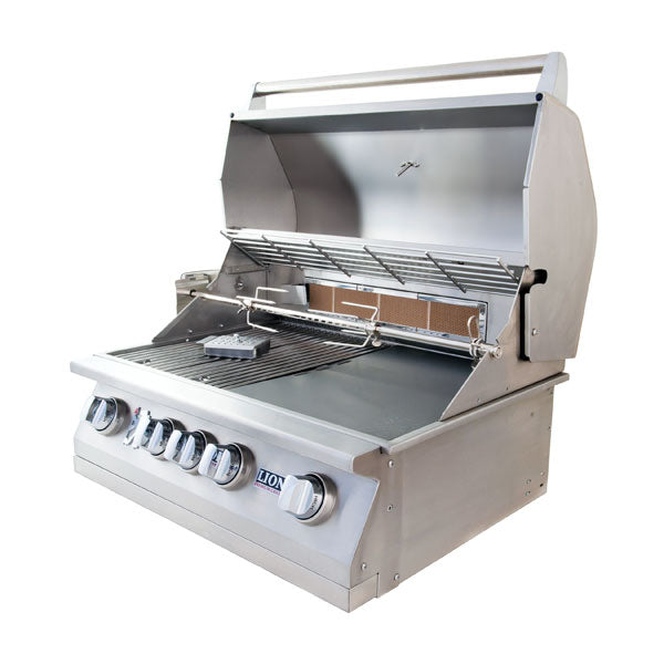 Lion L75000 32-Inch 4-Burner Built-In Grill - BackyardPatioOasis