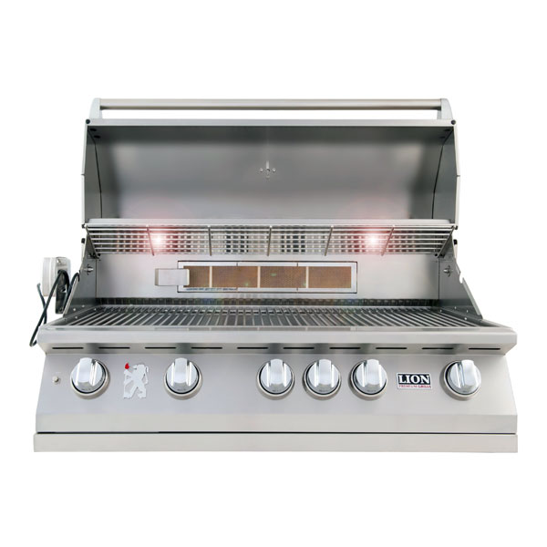 Lion L90000 40-Inch 5-Burner Built-In Grill - BackyardPatioOasis