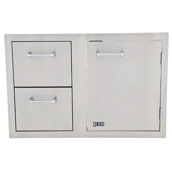 Lion 33-Inch Door & Drawer Combo - L3320 - BackyardPatioOasis