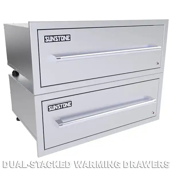 Sunstone 30" Electrical 110V Warming Drawer - Stackable