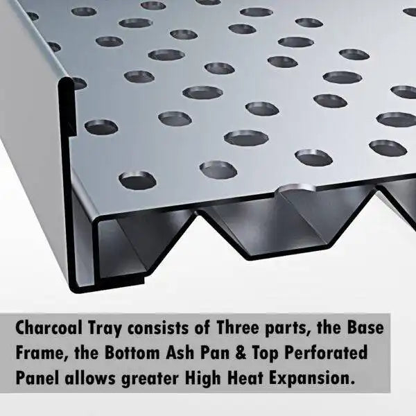 Sunstone 3-in-1 Charcoal, Wood, & Smoking Tray Close-up